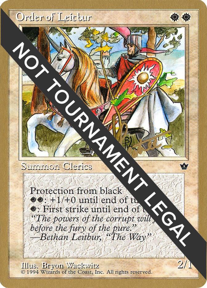 Order of Leitbur (Male) (Bertrand Lestree) [Pro Tour Collector Set]