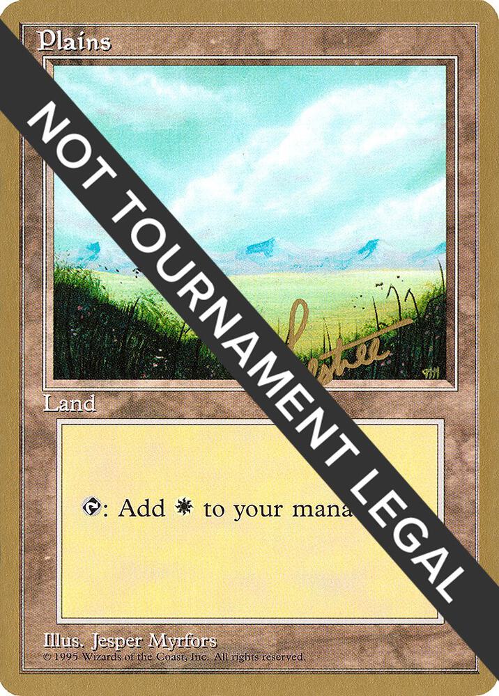 Plains (bl366) (Bertrand Lestree) [Pro Tour Collector Set]