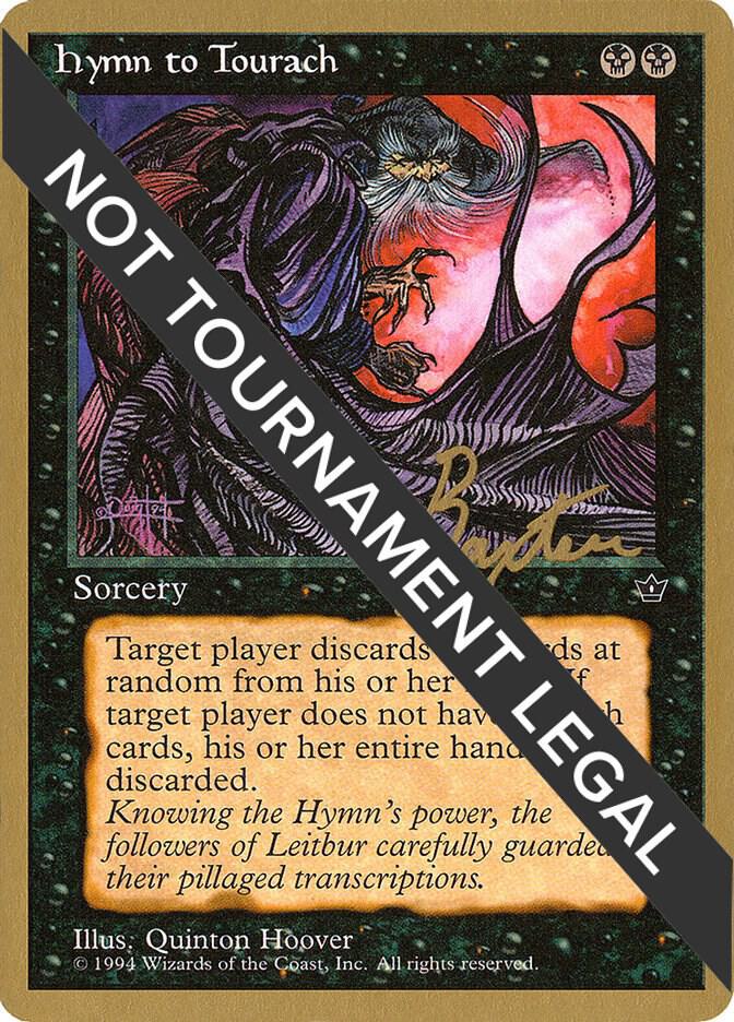 Hymn to Tourach (Cloak) (George Baxter) [Pro Tour Collector Set]