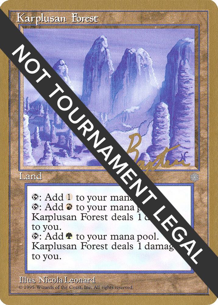 Karplusan Forest (George Baxter) [Pro Tour Collector Set]
