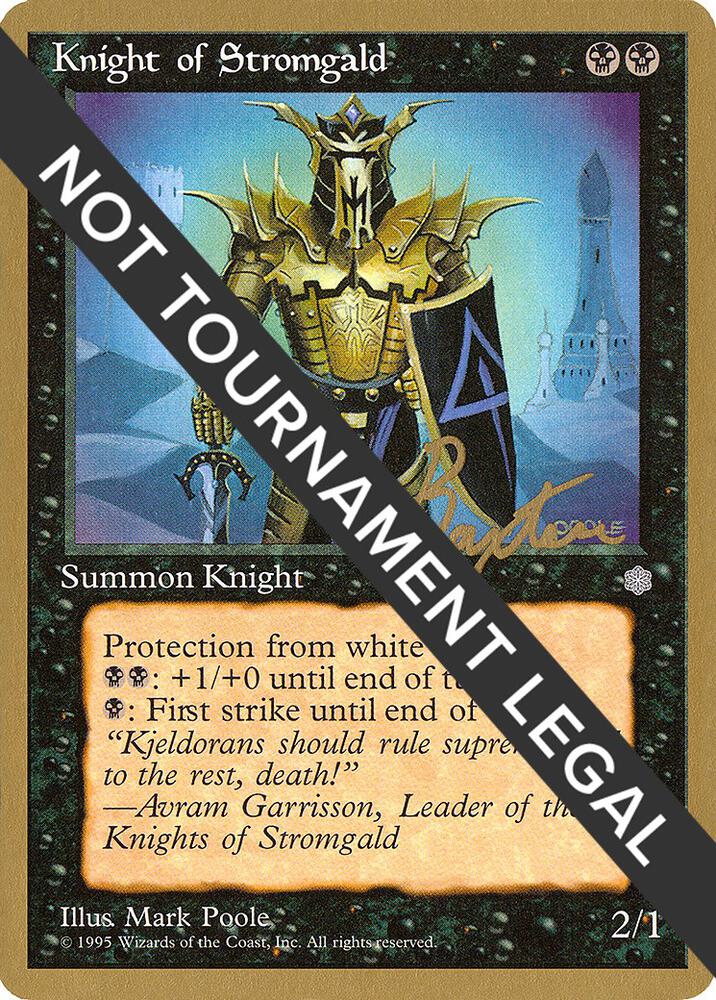 Knight of Stromgald (George Baxter) [Pro Tour Collector Set]
