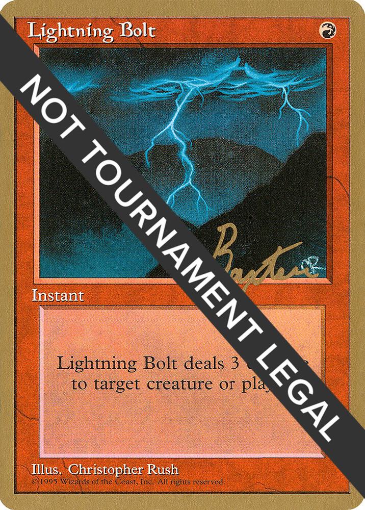 Lightning Bolt (George Baxter) [Pro Tour Collector Set]