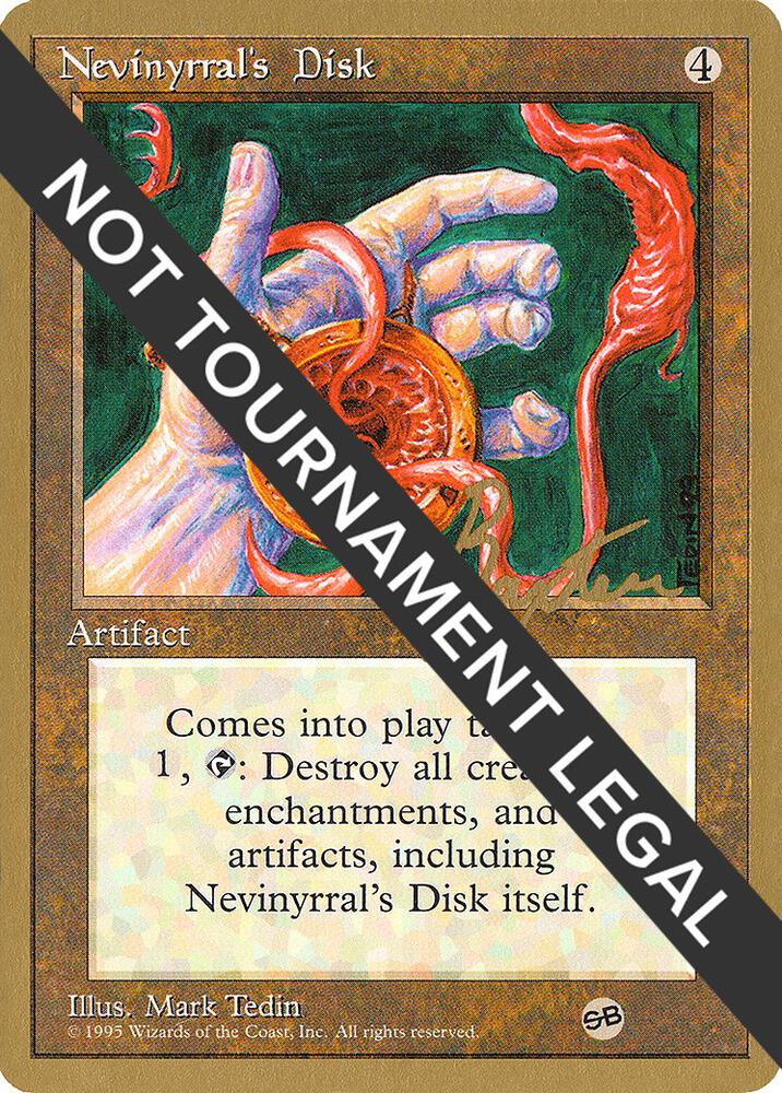 Nevinyrral's Disk (George Baxter) (SB) [Pro Tour Collector Set]