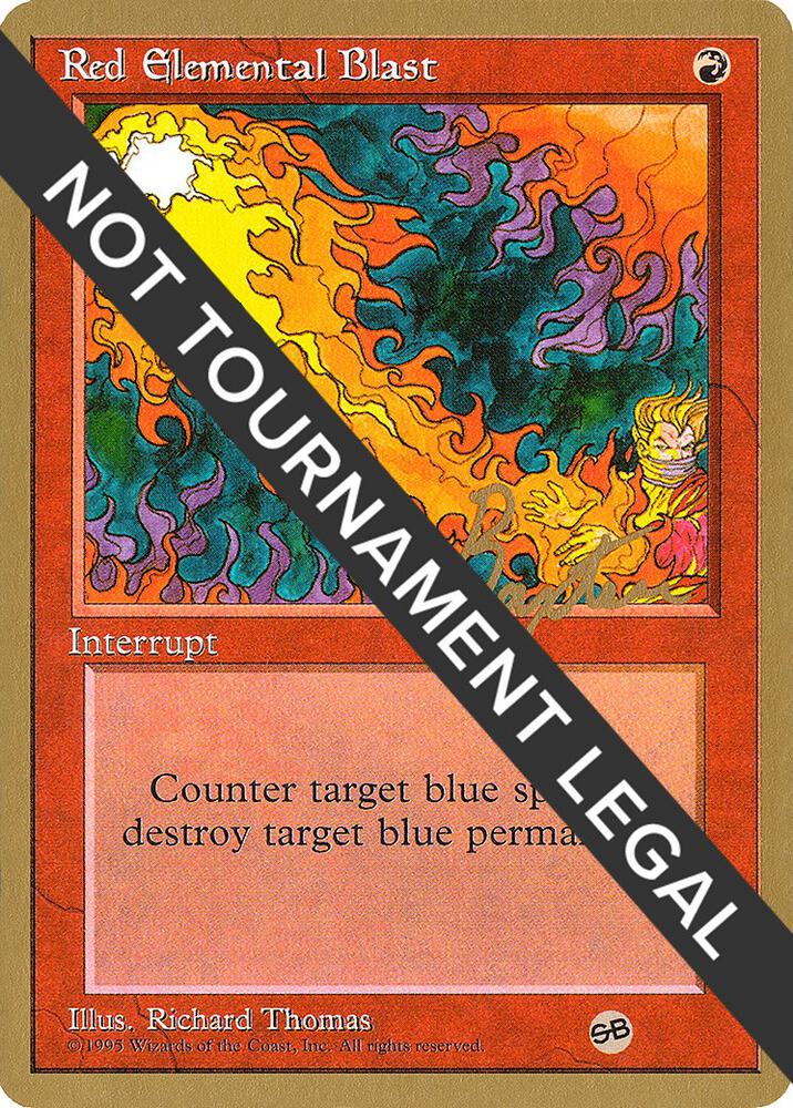 Red Elemental Blast (George Baxter) (SB) [Pro Tour Collector Set]