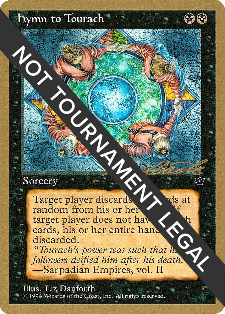 Hymn to Tourach (Circle) (Leon Lindback) [Pro Tour Collector Set]