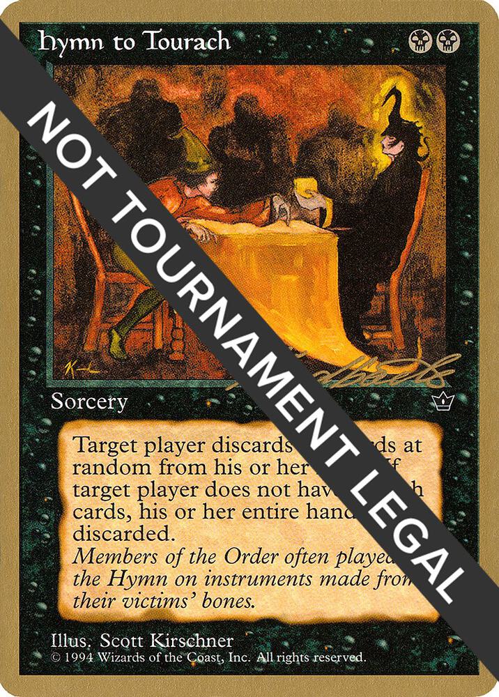 Hymn to Tourach (Table) (Leon Lindback) [Pro Tour Collector Set]