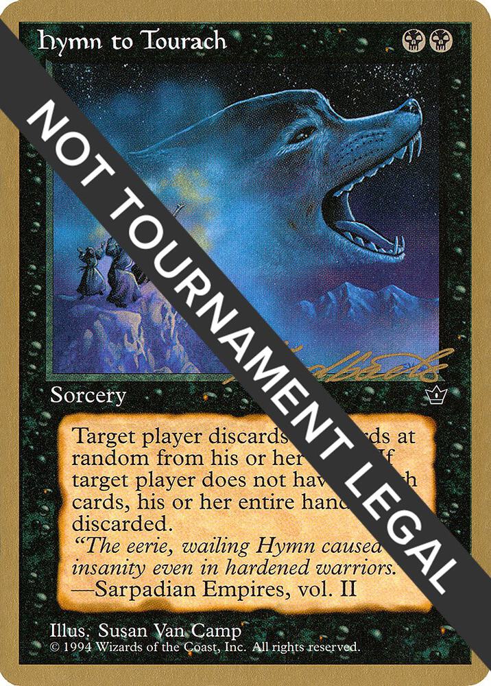 Hymn to Tourach (Wolf) (Leon Lindback) [Pro Tour Collector Set]