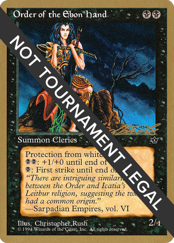 Order of the Ebon Hand (Rush) (Leon Lindback) [Pro Tour Collector Set]