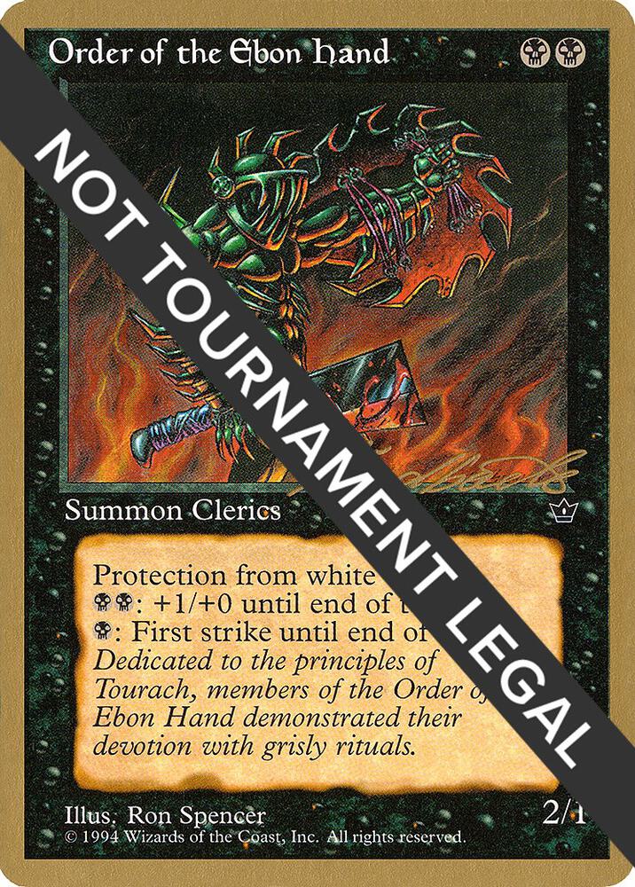 Order of the Ebon Hand (Spencer) (Leon Lindback) [Pro Tour Collector Set]