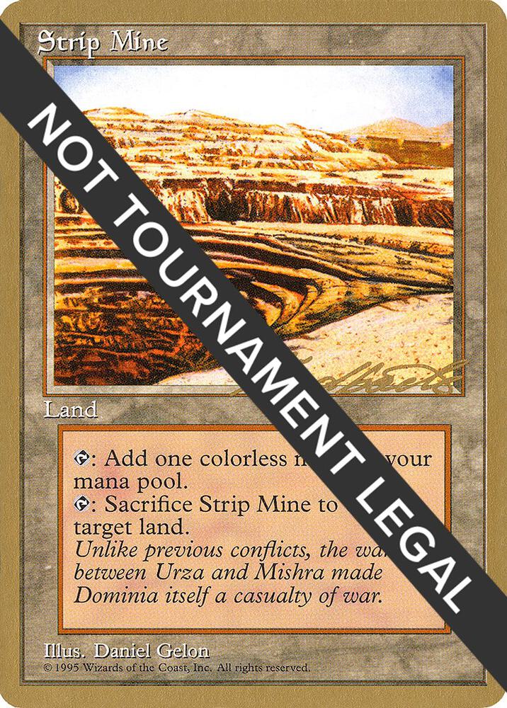 Strip Mine (Leon Lindback) [Pro Tour Collector Set]