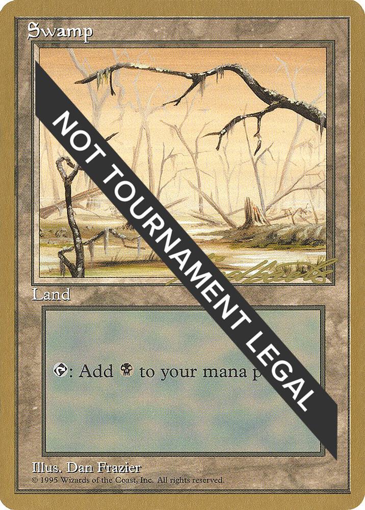 Swamp (ll370) (Leon Lindback) [Pro Tour Collector Set]