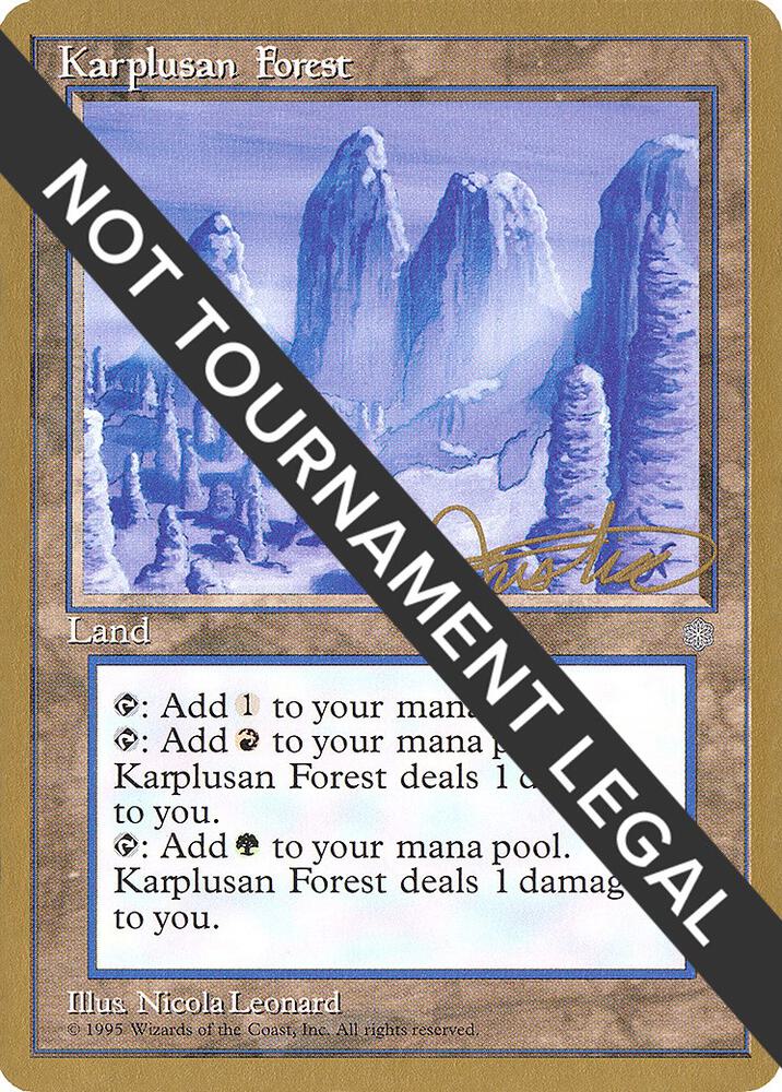 Karplusan Forest (Mark Justice) [Pro Tour Collector Set]
