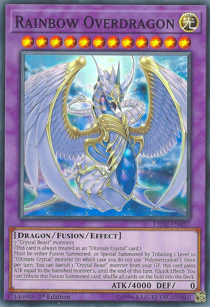Rainbow Overdragon [LED2-EN037] Super Rare