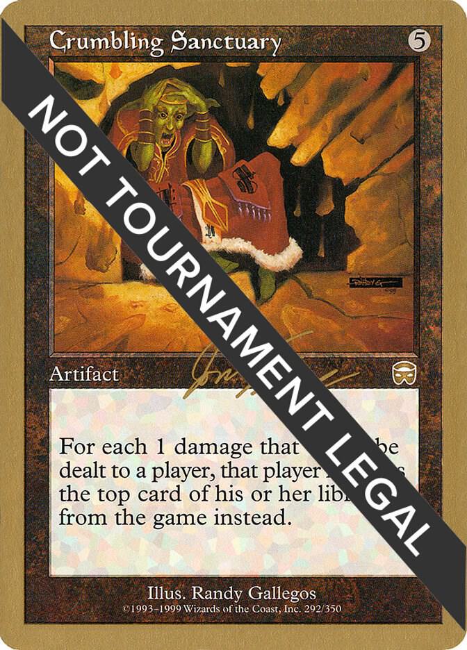 Crumbling Sanctuary (Jon Finkel) [World Championship Decks 2000]