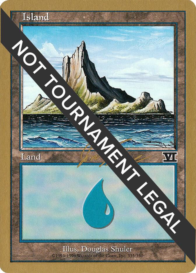 Island (jf335) (Jon Finkel) [World Championship Decks 2000]