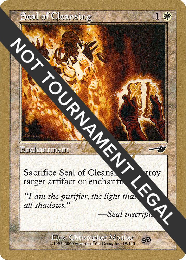 Seal of Cleansing (Tom van de Logt) (SB) [World Championship Decks 2000]