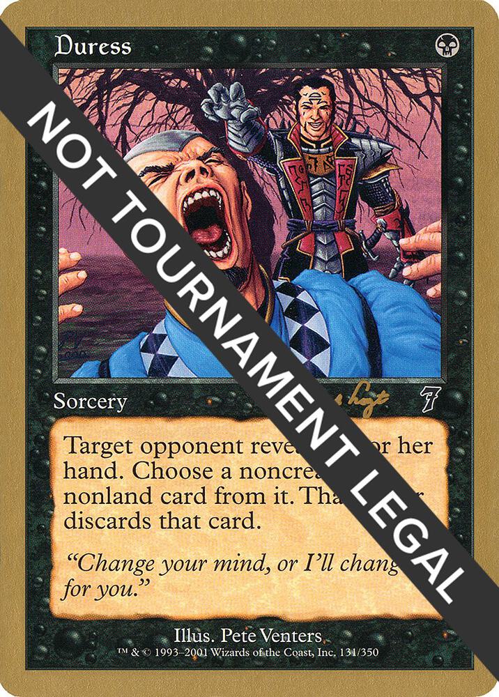 Duress (Tom van de Logt) [World Championship Decks 2001]