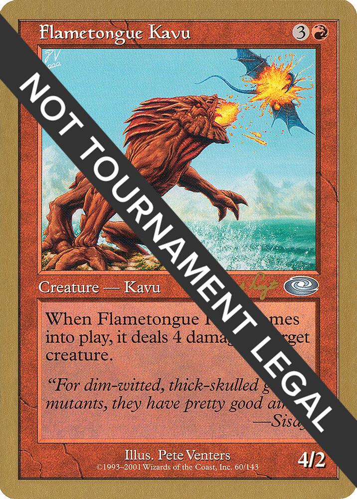 Flametongue Kavu (Tom van de Logt) [World Championship Decks 2001]