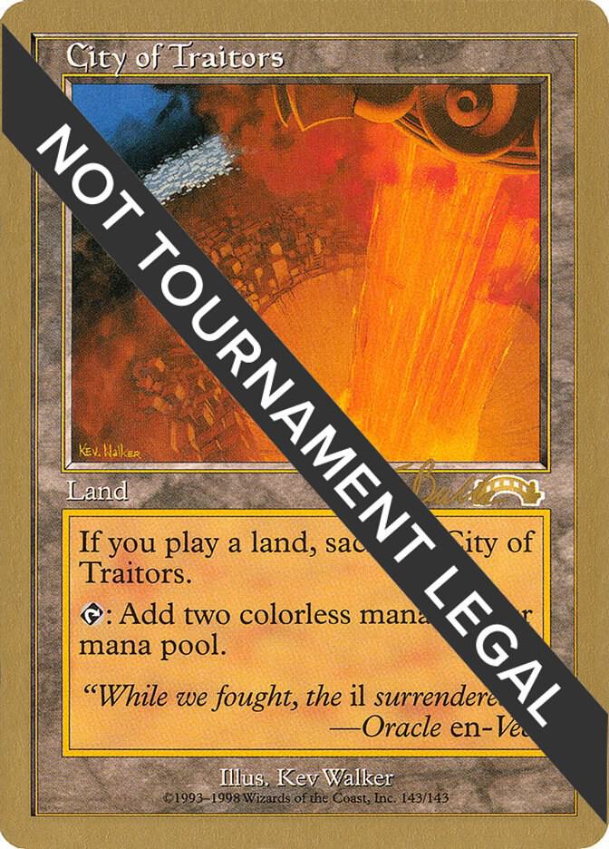 City of Traitors (Kai Budde) [World Championship Decks 1999]