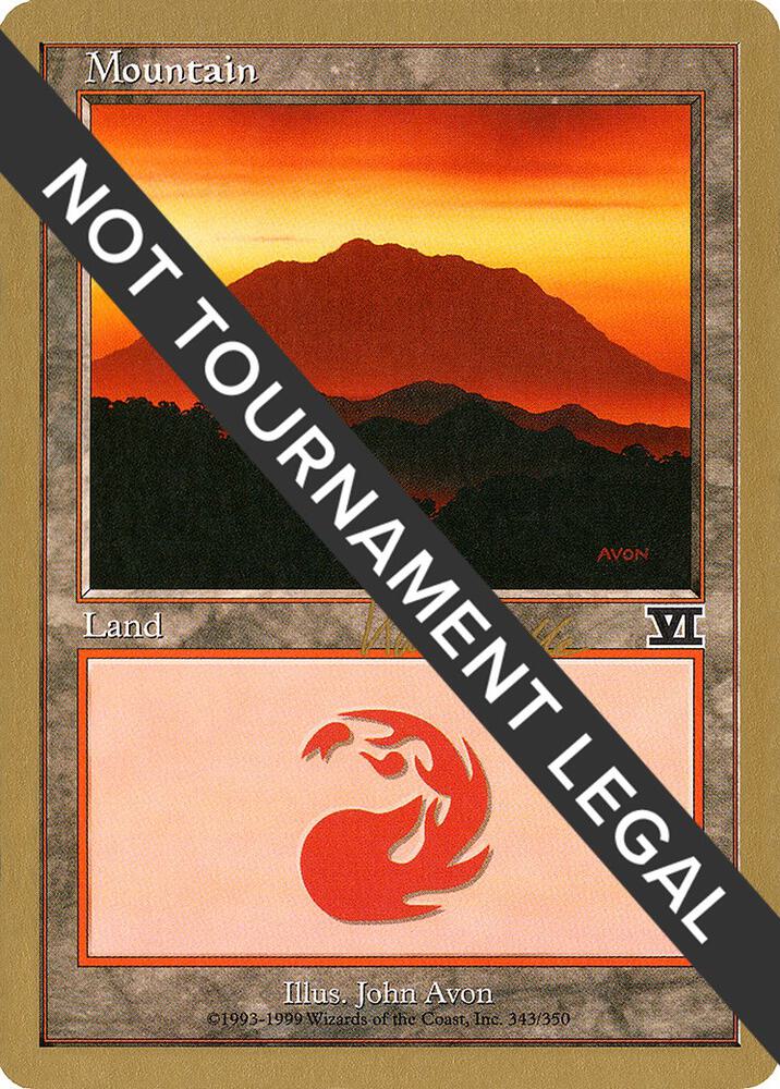 Mountain (kb343) (Kai Budde) [World Championship Decks 1999]