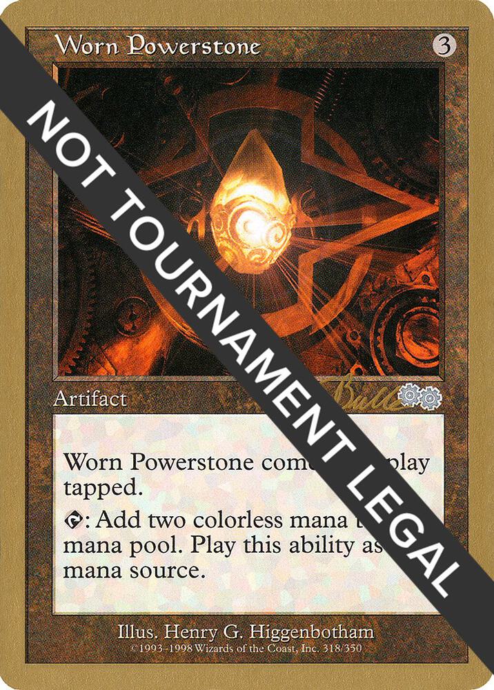 Worn Powerstone (Kai Budde) [World Championship Decks 1999]