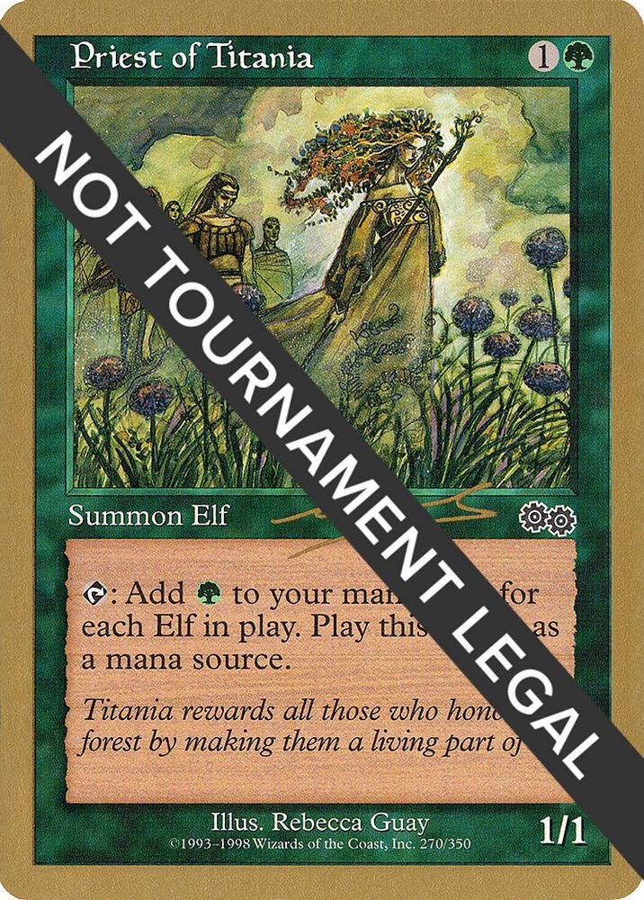 Priest of Titania (Nicolas Labarre) [World Championship Decks 2000]