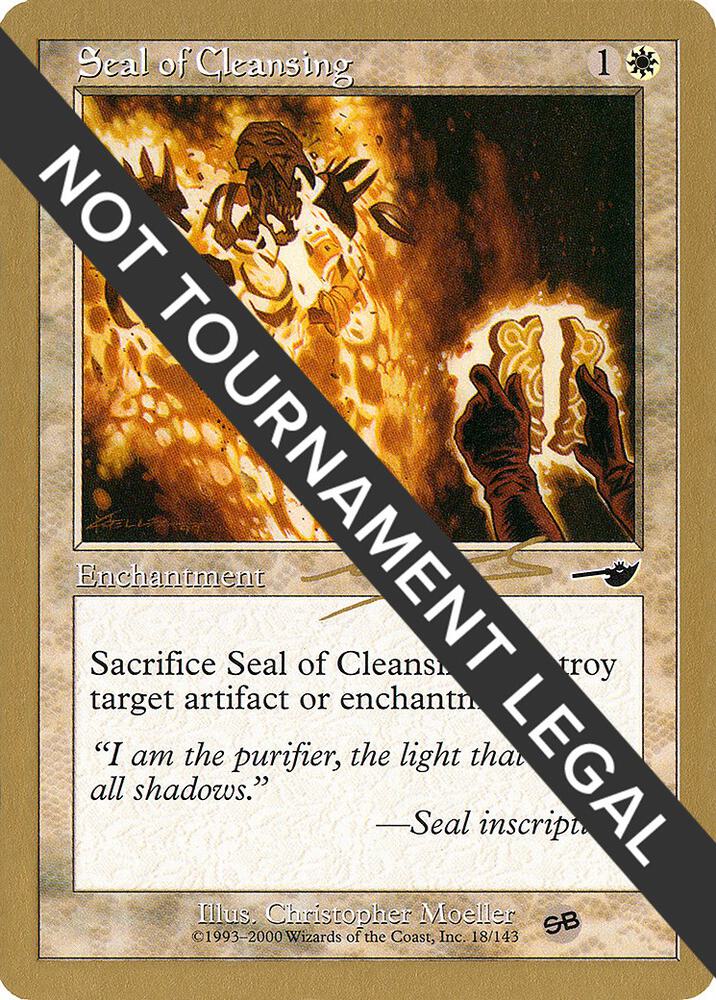 Seal of Cleansing (Nicolas Labarre) (SB) [World Championship Decks 2000]