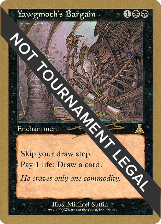 Yawgmoth's Bargain (Nicolas Labarre) [World Championship Decks 2000]