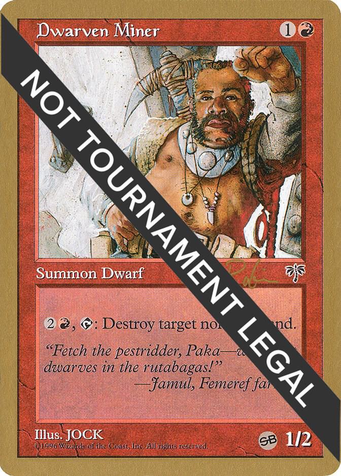 Dwarven Miner (Ben Rubin) (SB) [World Championship Decks 1998]