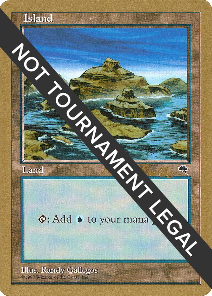 Island (rb338) (Randy Buehler) [World Championship Decks 1998]