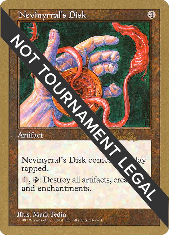 Nevinyrral's Disk (Randy Buehler) [World Championship Decks 1998]