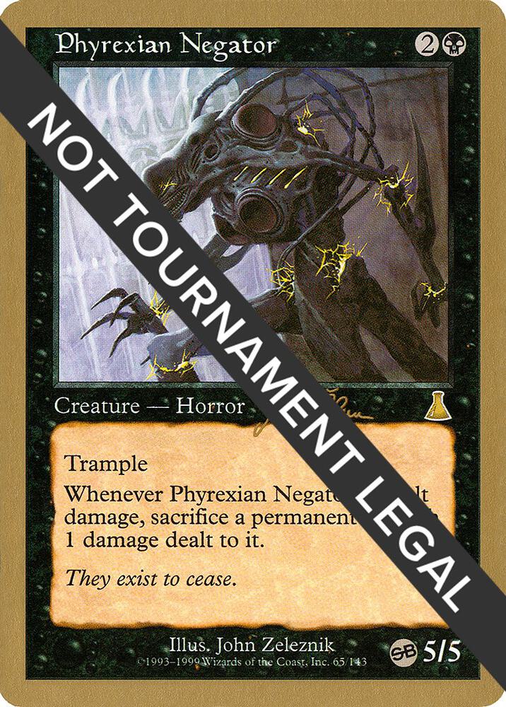Phyrexian Negator (Jakub Slemr) (SB) [World Championship Decks 1999]