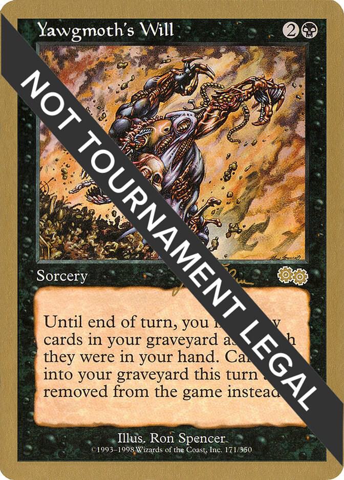 Yawgmoth's Will (Jakub Slemr) [World Championship Decks 1999]