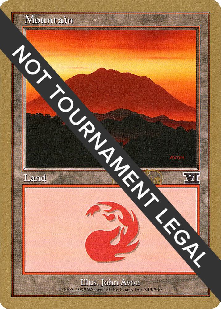 Mountain (mlp346a) (Mark Le Pine) [World Championship Decks 1999]
