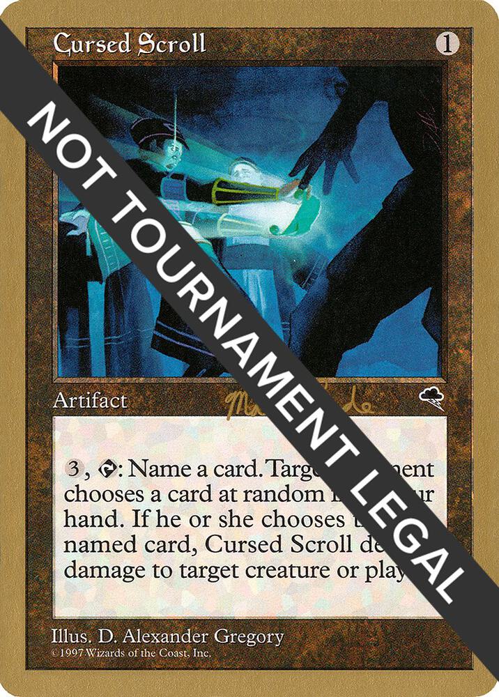 Cursed Scroll (Matt Linde) [World Championship Decks 1999]