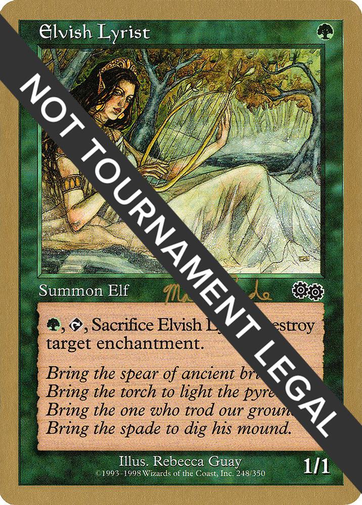 Elvish Lyrist (Matt Linde) [World Championship Decks 1999]