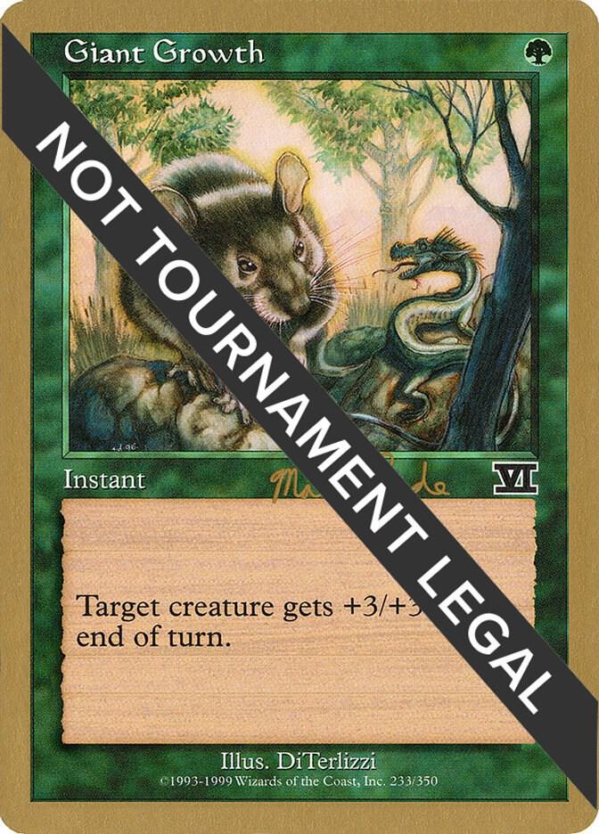 Giant Growth (Matt Linde) [World Championship Decks 1999]