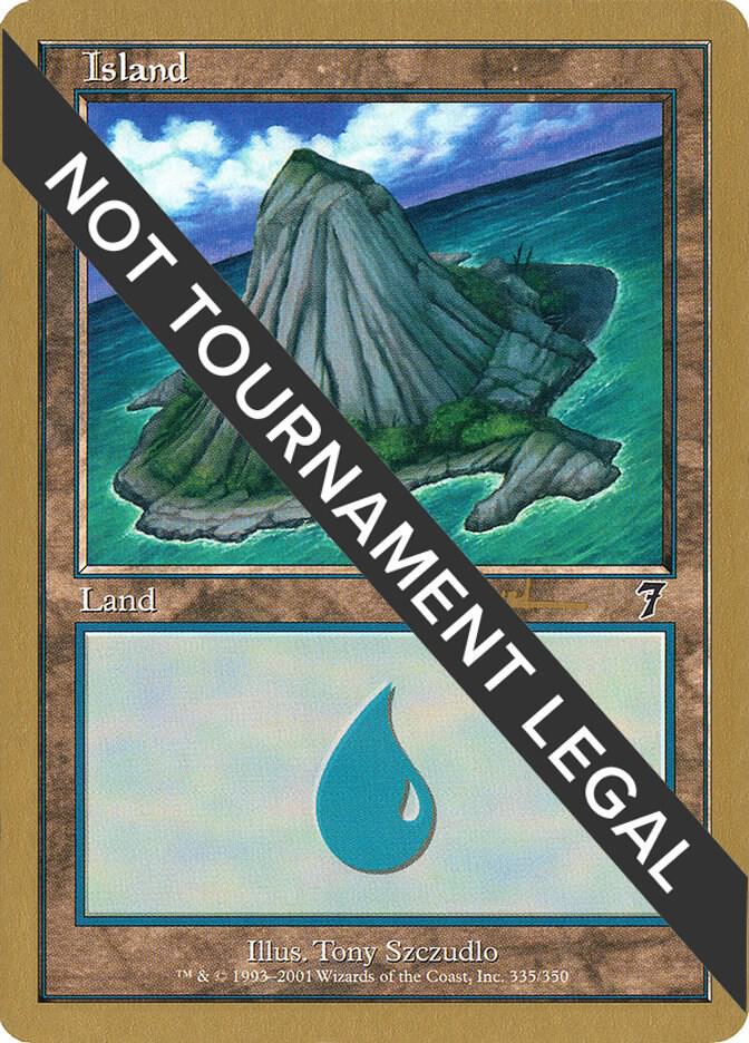 Island (ab335a) (Alex Borteh) [World Championship Decks 2001]