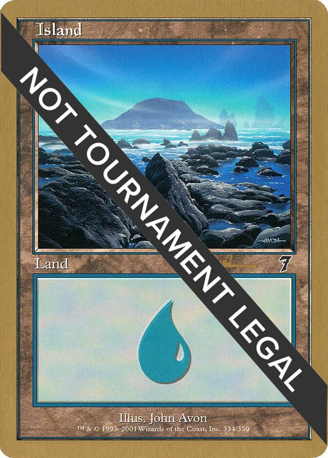 Island (ab334) (Alex Borteh) [World Championship Decks 2001]