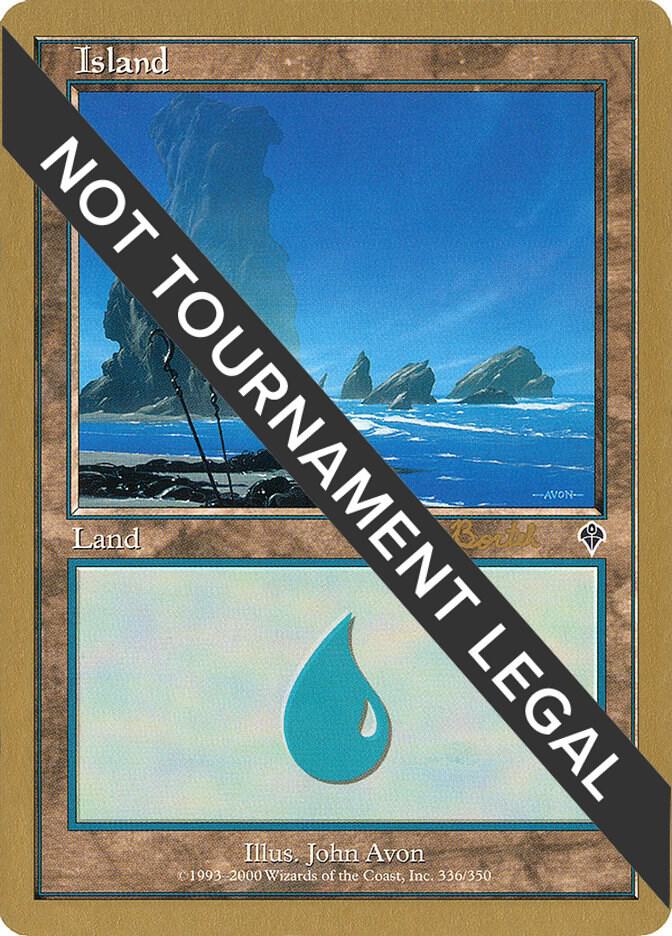 Island (ab336a) (Alex Borteh) [World Championship Decks 2001]