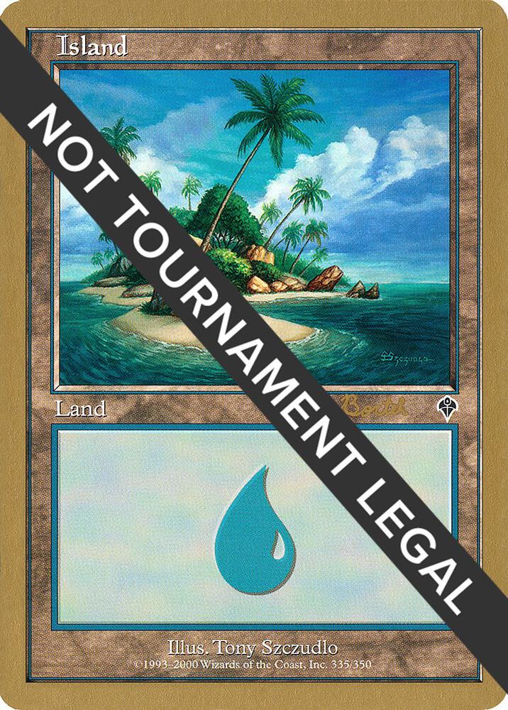 Island (ab335b) (Alex Borteh) [World Championship Decks 2001]