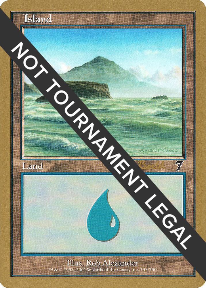 Island (ab333) (Alex Borteh) [World Championship Decks 2001]