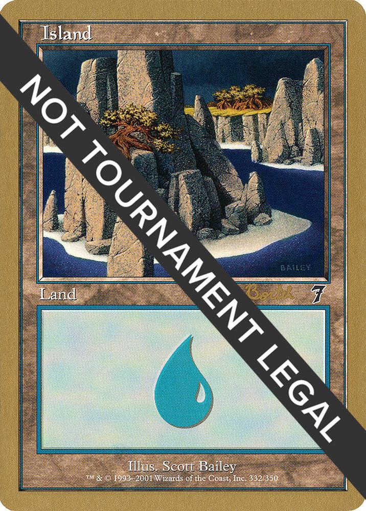 Island (ab332) (Alex Borteh) [World Championship Decks 2001]