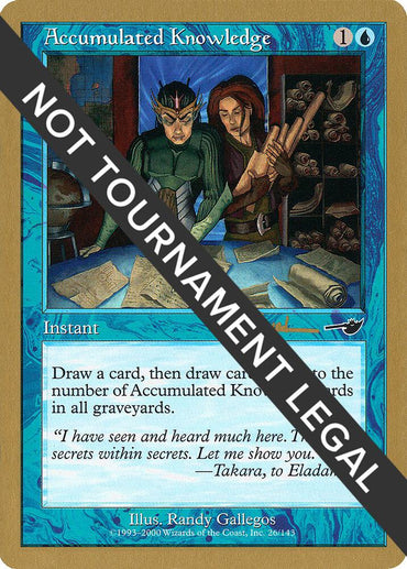Accumulated Knowledge (Antoine Ruel) [World Championship Decks 2001]
