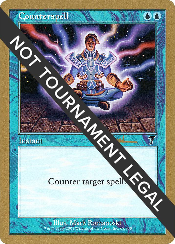 Counterspell (Antoine Ruel) (7ED) [World Championship Decks 2001]