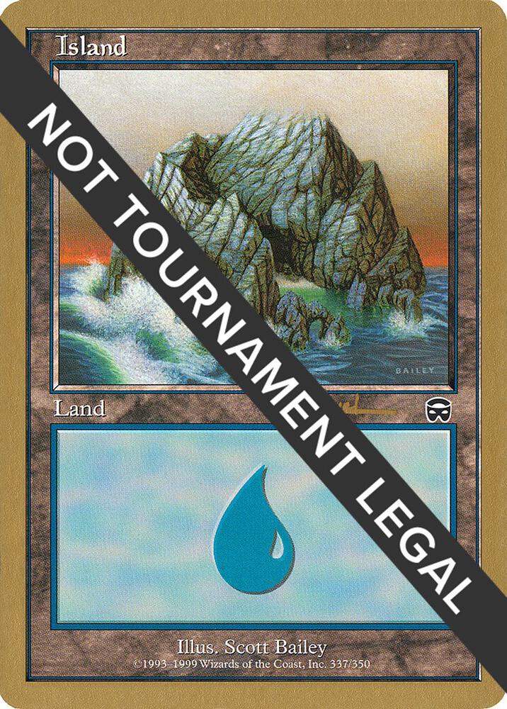 Island (ar337) (Antoine Ruel) [World Championship Decks 2001]