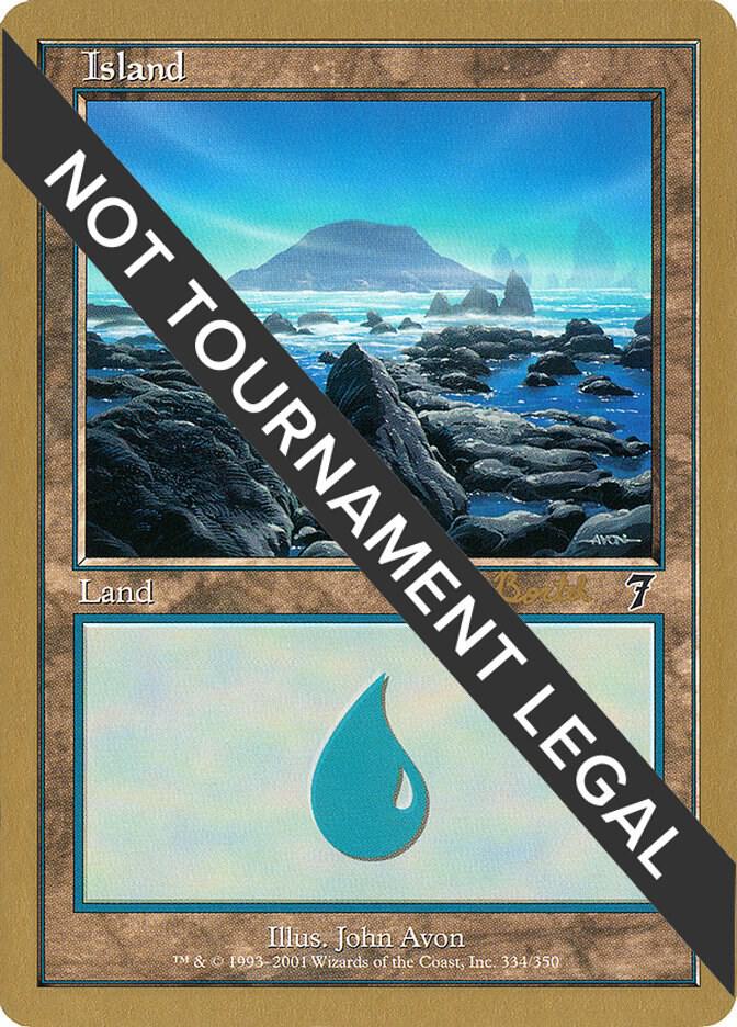 Island (ar334) (Antoine Ruel) [World Championship Decks 2001]