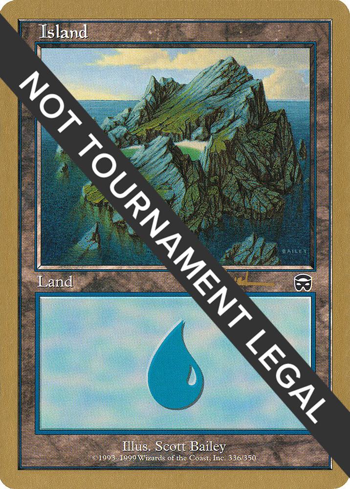 Island (ar336a) (Antoine Ruel) [World Championship Decks 2001]