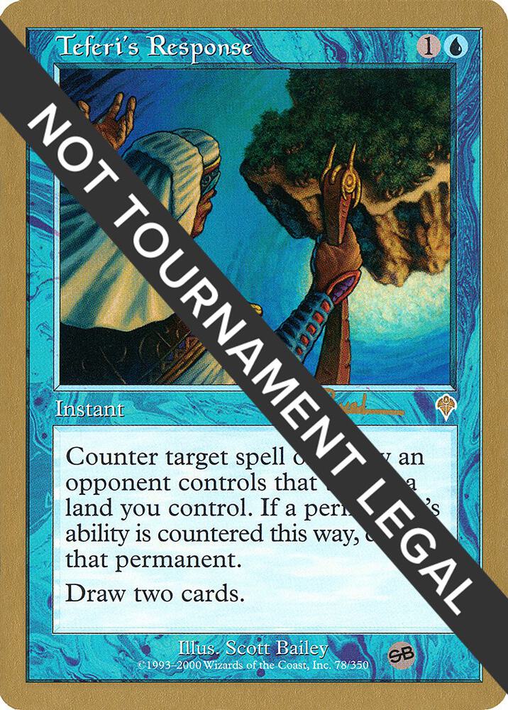 Teferi's Response (Antoine Ruel) (SB) [World Championship Decks 2001]