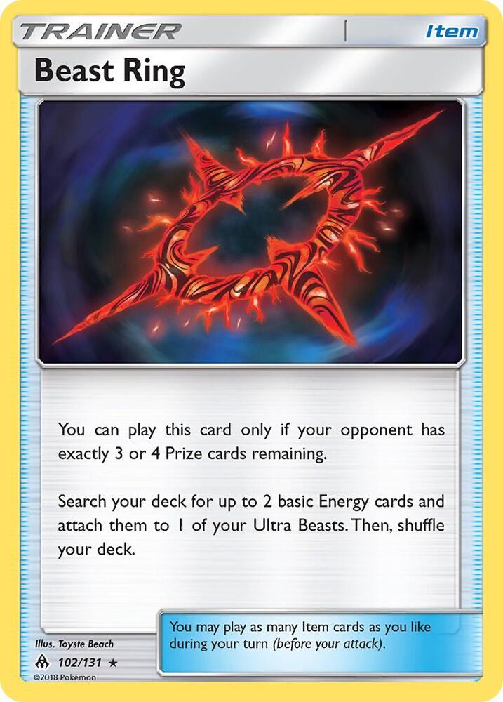 Beast Ring (102/131) [Sun & Moon: Forbidden Light]
